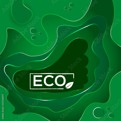 Abstract background of green shades. Layout for business presentations and banners. Vector graphics.