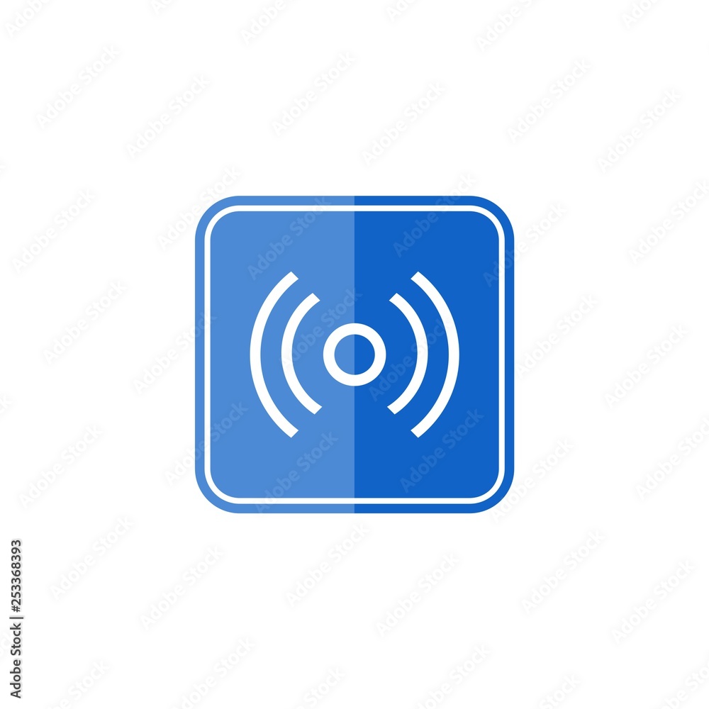 Wireless signal area ahead, Road sign Wireless signal area ahead, Road sign