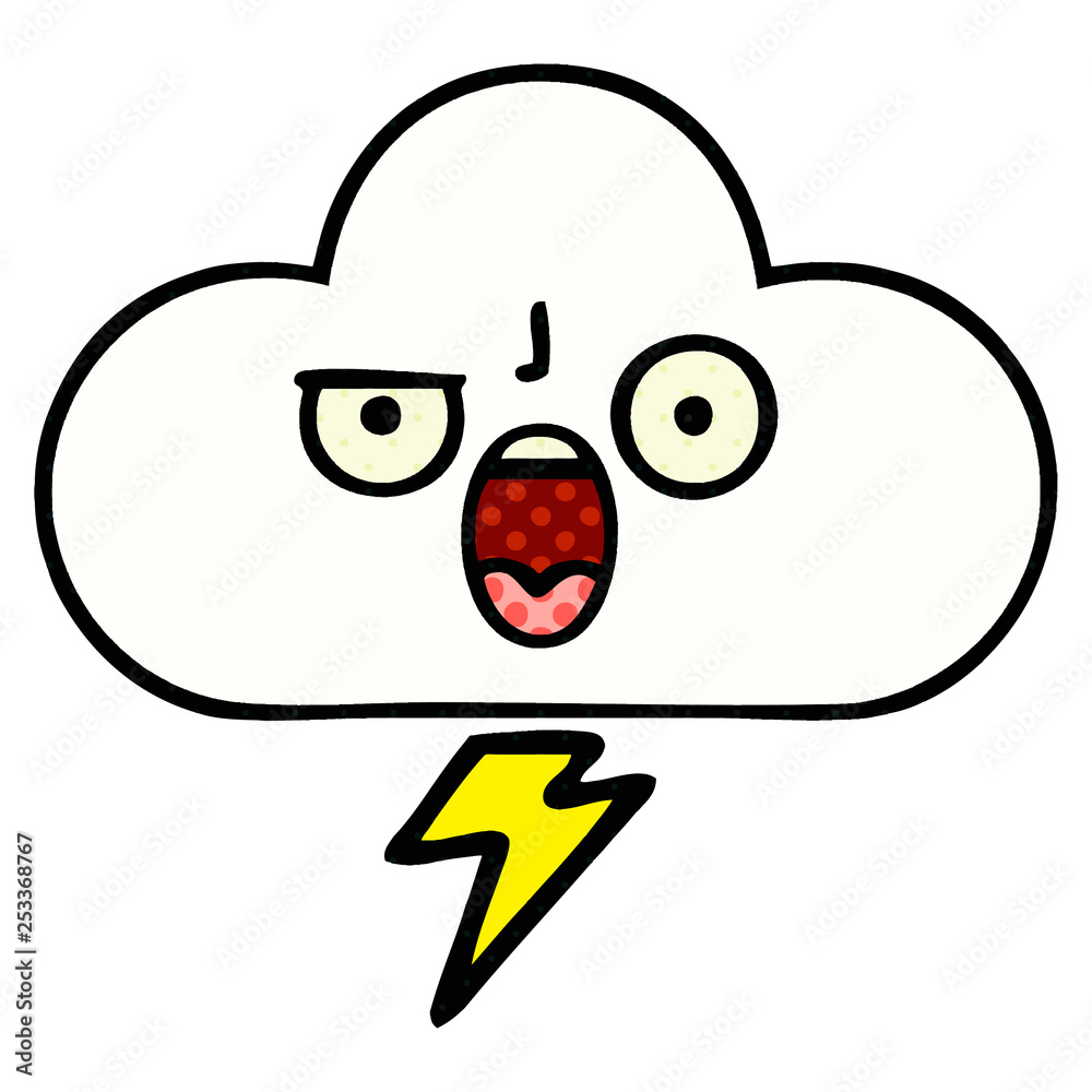 comic book style cartoon storm cloud comic book style cartoon storm cloud