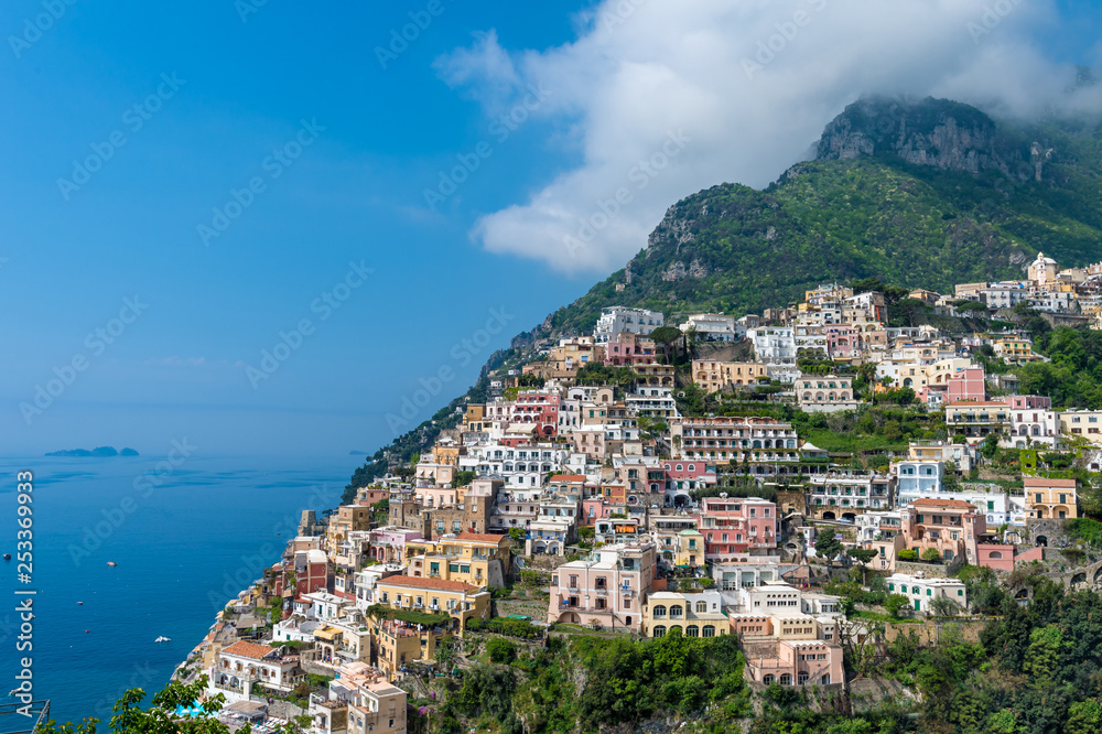 View of Positano town  at  Amalfi Coast, Italy.
