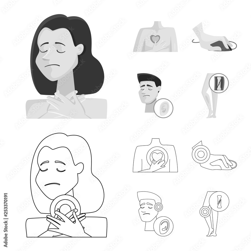Vector illustration of hospital and rendering symbol. Set of hospital and help vector icon for stock. Vector illustration of hospital and rendering symbol. Set of hospital and help vector icon for stock.