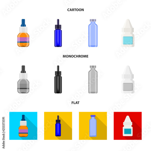 Vector illustration of retail and healthcare symbol. Set of retail and wellness stock symbol for web.