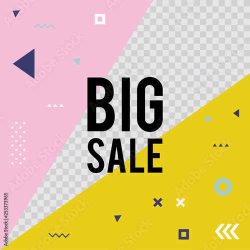 Trendy geometric templates for social media posts. 