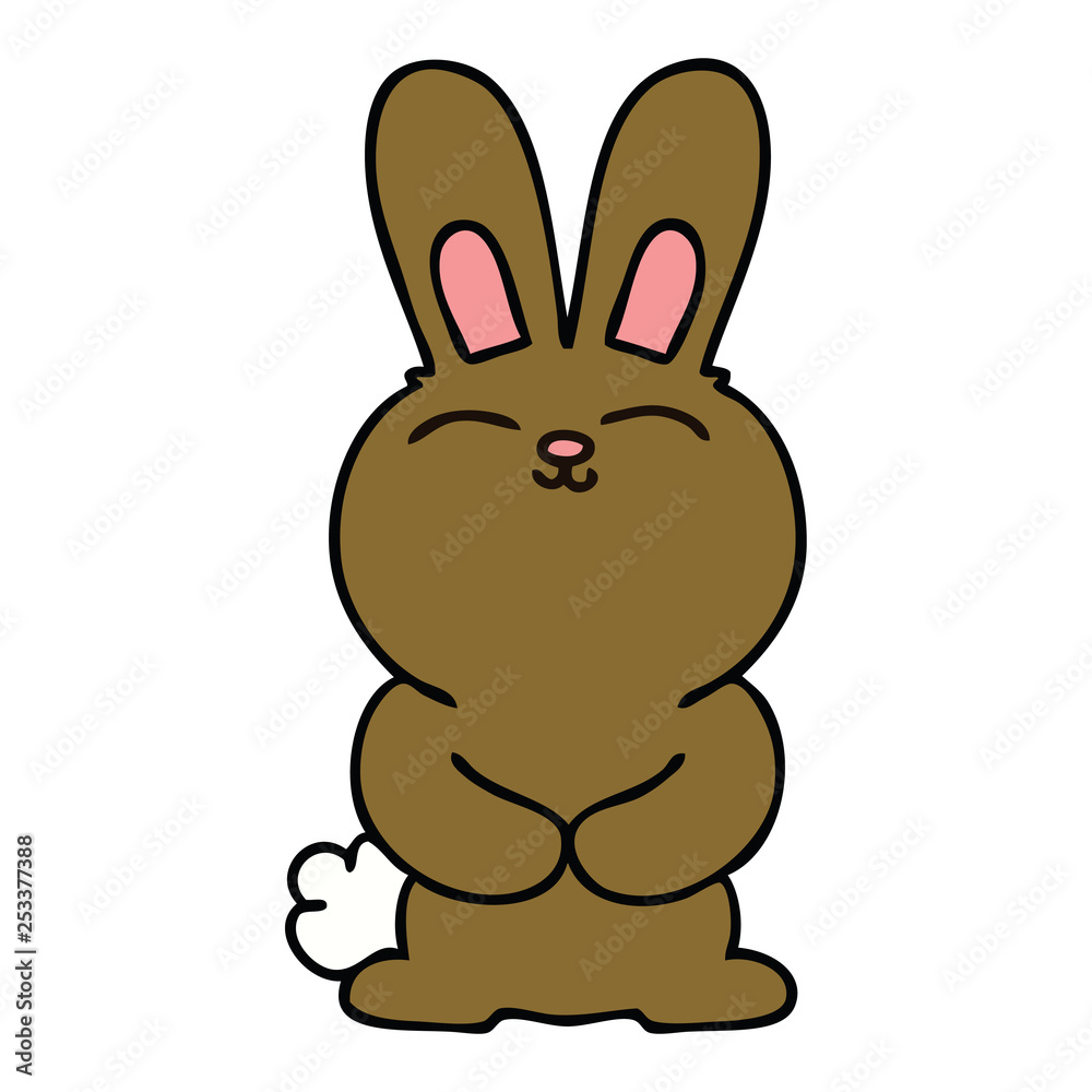 quirky hand drawn cartoon rabbit quirky hand drawn cartoon rabbit