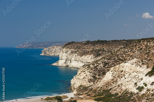 Cliffs of the south shore of the Cyprus