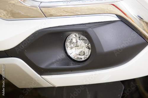 headlight of a car