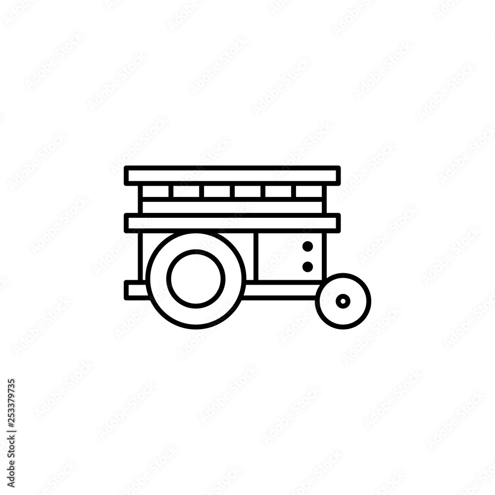 Robotics platform outline icon. Signs and symbols can be used for web, logo, mobile app, UI, UX Robotics platform outline icon. Signs and symbols can be used for web, logo, mobile app, UI, UX