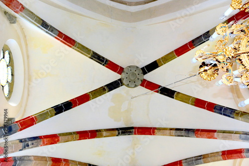 Inside the church of Carta medieval cistercian monastery near Sibiu, Transilvania