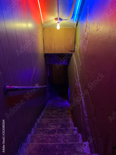 Nightclub stairwell