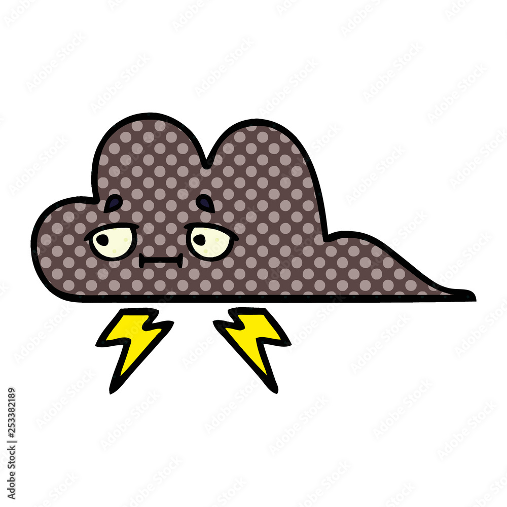 comic book style cartoon storm cloud comic book style cartoon storm cloud