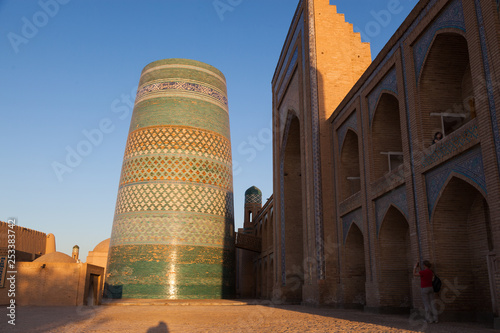 Kalta Minor minaret in Khiva, Khorezm Region, Uzbekistan photo