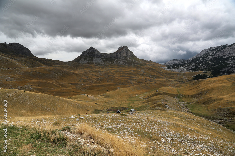 Obraz premium highlands country road in montenegro