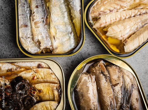 Photography Canned fish in a tin