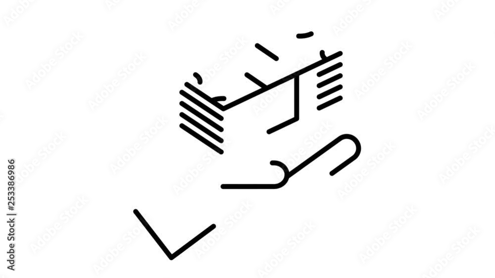 line icon animation money insurance line icon animation money insurance