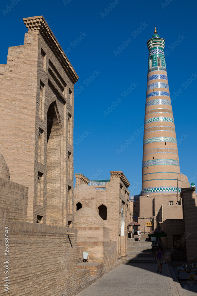 Kalta Minor minaret in Khiva, Khorezm Region, Uzbekistan