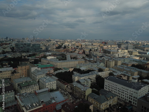 Photography Panorama copter moscow sity view