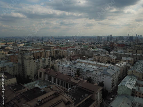 Photography Panorama copter moscow sity view