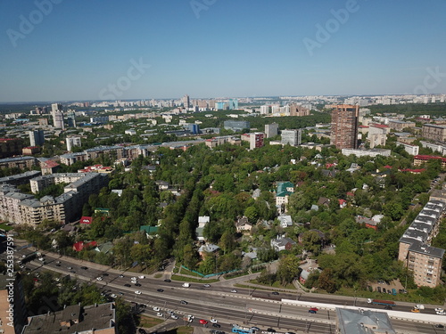 Photography Panorama copter moscow sity view