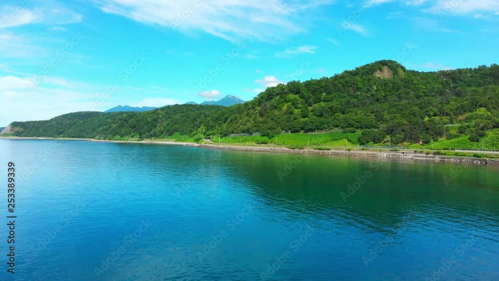 beautiful coastline of shiretoko beautiful coastline of shiretoko