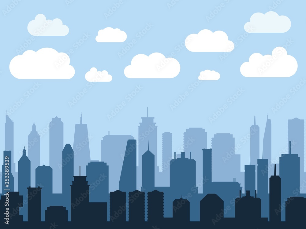 Naklejka premium Cityscape illustration