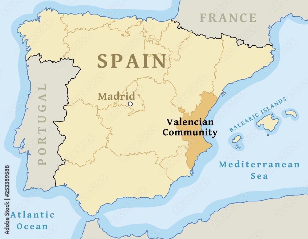 Valencian Community location