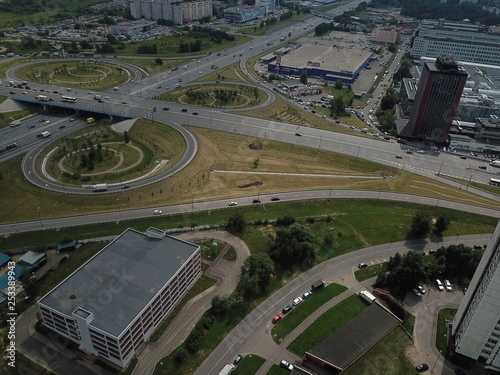 Photography Panorama sity copter moscow