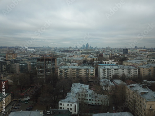 Panorama sity copter moscow 