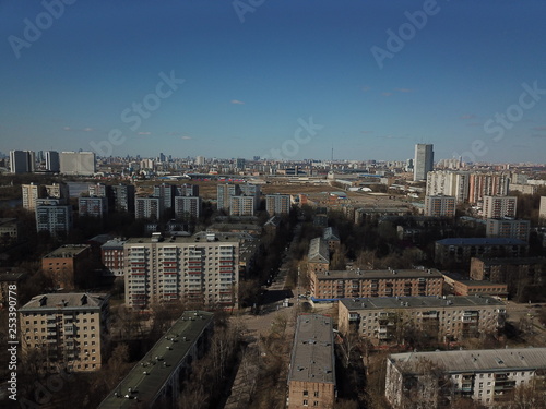 Photography Panorama sity copter moscow