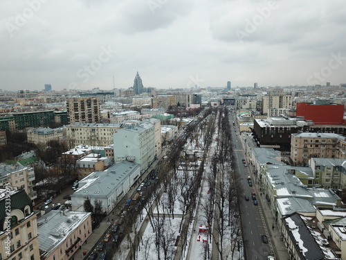 Photography Panorama sity copter moscow