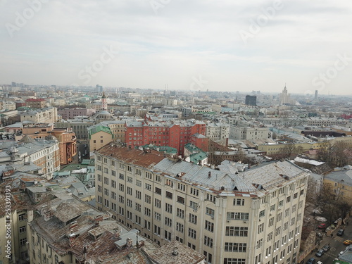 Photography Sity panorama sky view moscow