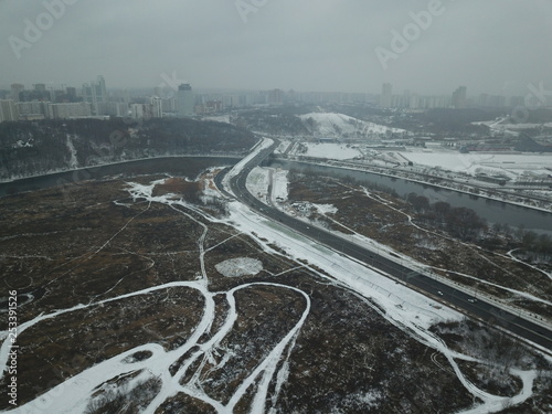 Photography Sity panorama sky view moscow
