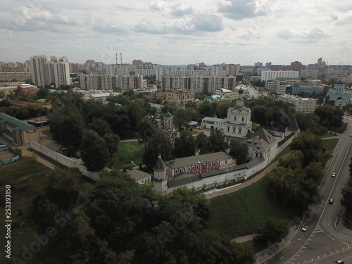 Canvas Print Copter panorama moscow sky