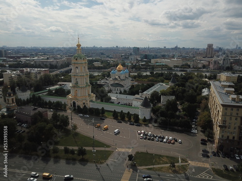 Canvas Print Copter panorama moscow sky