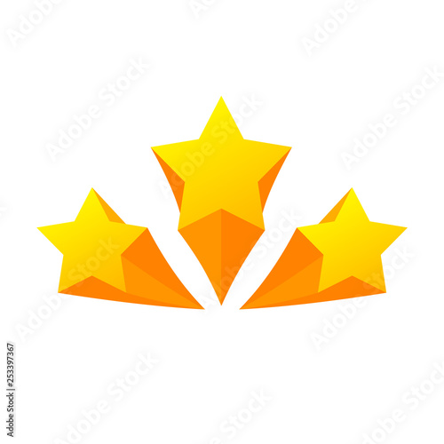 Background design with yellow stars illustration. Star yellow icons