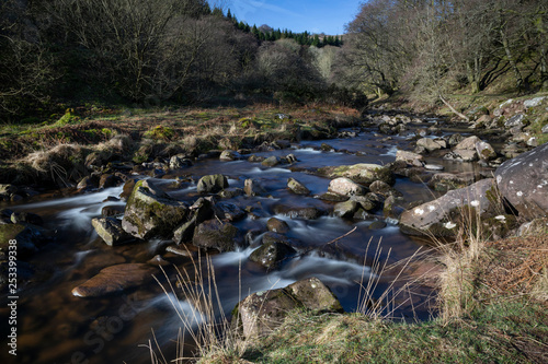 River Caerfanell at Blaen-y-Glyn, Powys, Wales photo