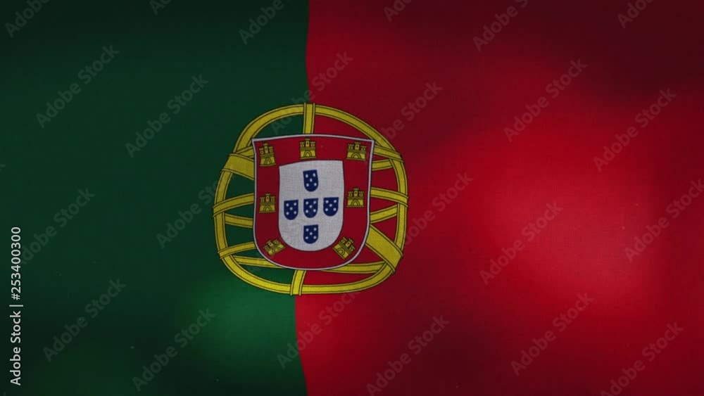 The Portugal national waving flag. The Portugal national waving flag.