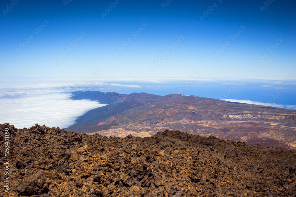 Beautiful landscape of  Teide national park, Tenerife, Canary island, Spain