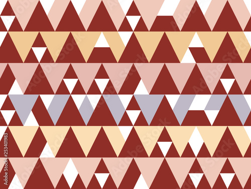 Vector colorful geometric shapes seamless pattern background.