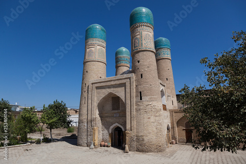 Chor-Minor minaret in Bukhara, Uzbekistan