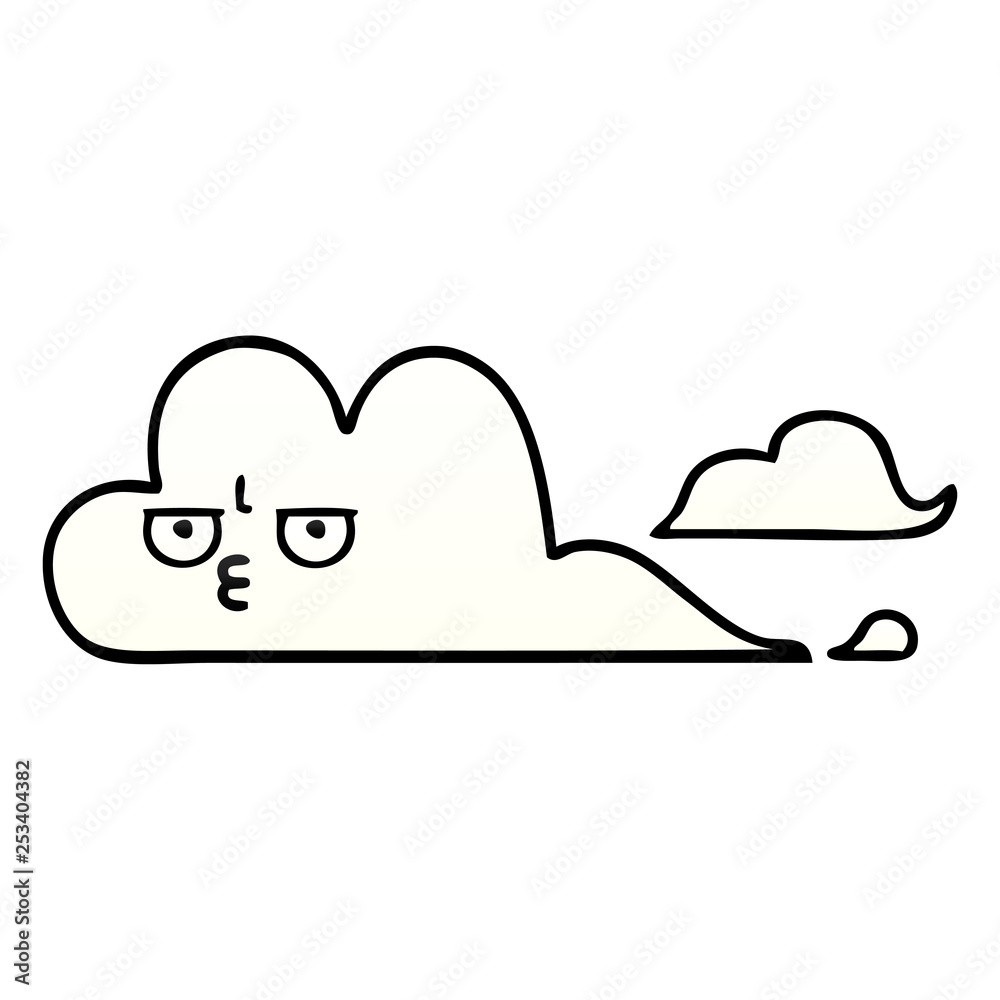 gradient shaded cartoon white cloud gradient shaded cartoon white cloud