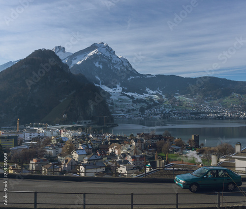 small village in the mountains