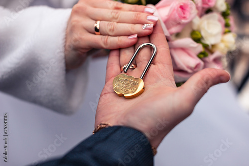 castle in the hands of the newlyweds