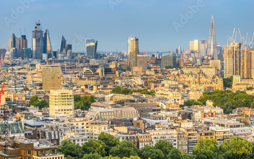  London skyline at sunny day