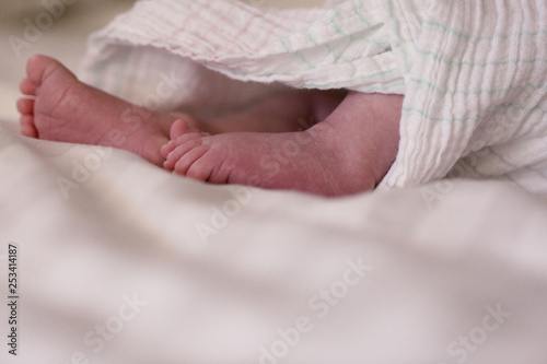 Soft Fresh Newborn Feet © falonkoontz