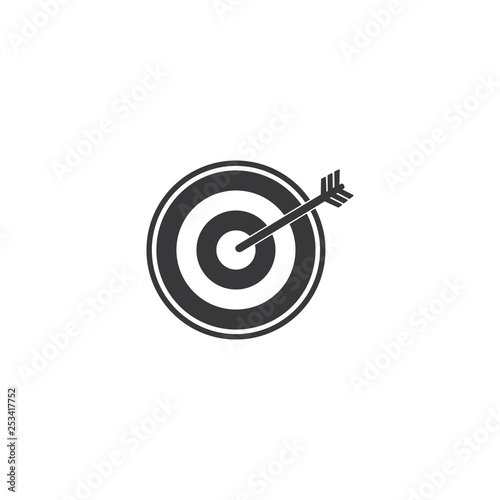 illustration of business target