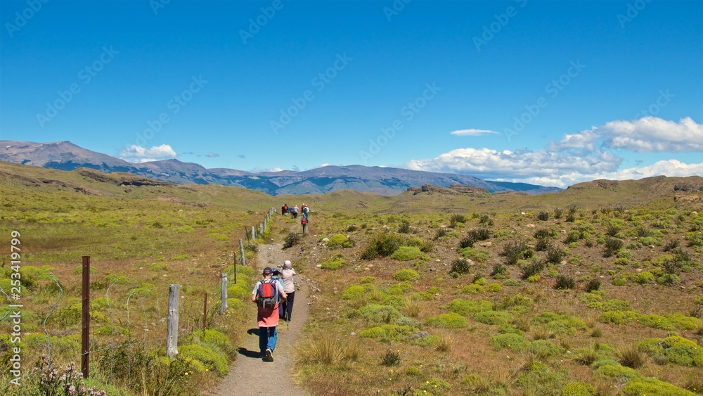 Hiking at Torres del Paine National Park in Chile