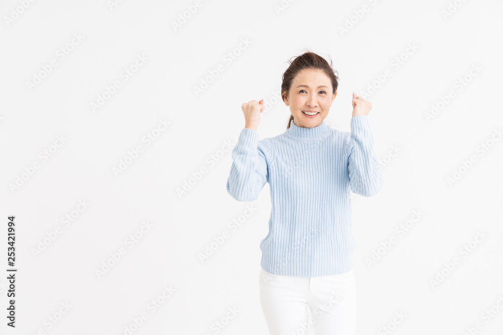 笑顔のシニア女性 笑顔のシニア女性