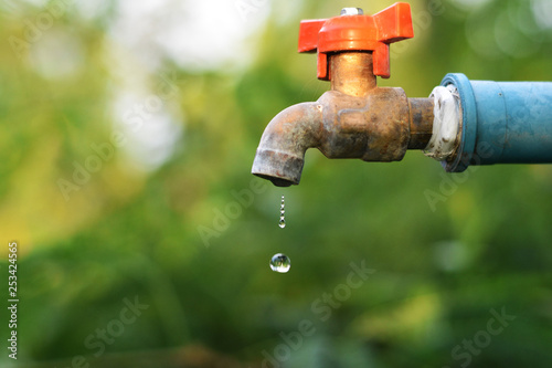 water tap in garden