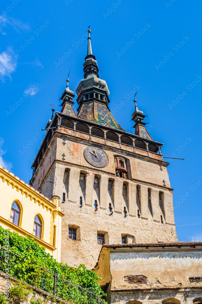 The Clock Tower of Sighisoara, Mures County, Romania