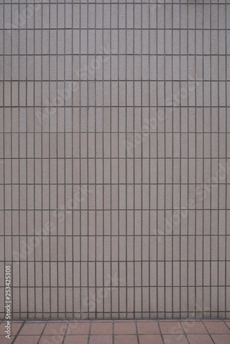 An empty tiled wall